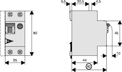 Interruptor RCBO 40A 30mA Tipo B 6kA - 236756