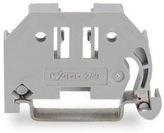 Wago 6mm Sin Tornillo Riel DIN Tope Gris - 249-116 [10 Piezas]