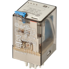 Relé Industrial Finder 3CO 10A 24VDC Con Pulsador De Prueba - 60.13.9.024.0040