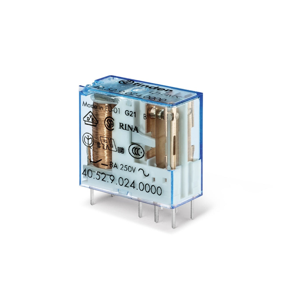 Finder 40.52 Relé PCB 2CO 8A 24VDC - 40.52.9.024.0000