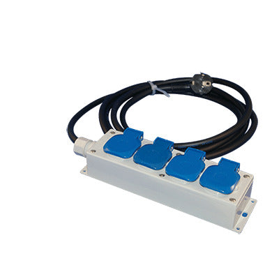 Caja De Distribución De Energía Industrial De 4 Salidas Con Cable De 5M - 12.814.011