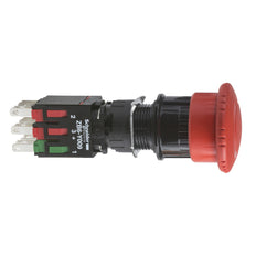 Schneider Electric Botón De Parada De Emergencia 30mm 1NO 2NC - XB6AS8349B