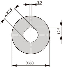 Etiqueta De Parada De Emergencia Eaton M22 60mm Multilingüe - 121372
