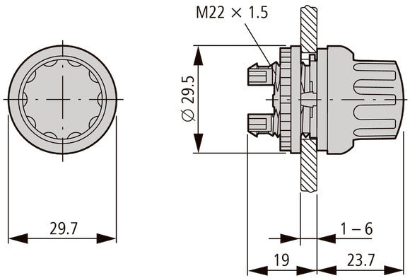 Rmq-Titan Interruptor Selector De 3 Posiciones Con Cabeza Giratoria - 226838