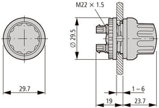 Rmq-Titan Interruptor Selector De 3 Posiciones Con Cabeza Giratoria - 226838
