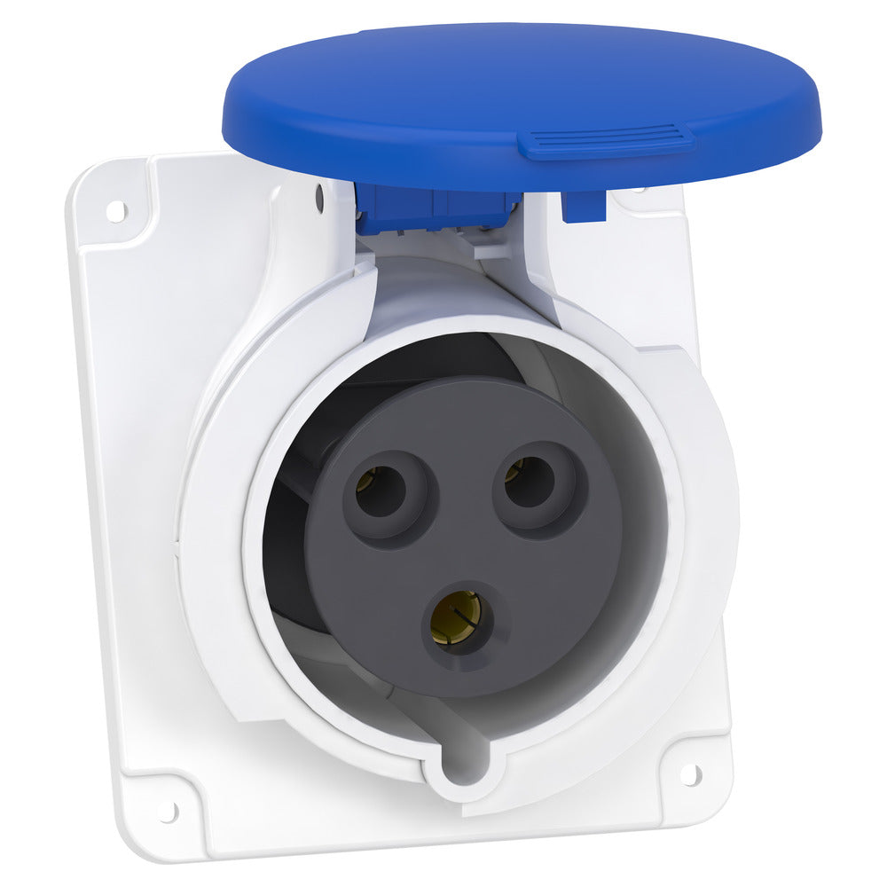 Schneider PratiKa 32A IP44 Toma De Panel Angulada - PKF32F423