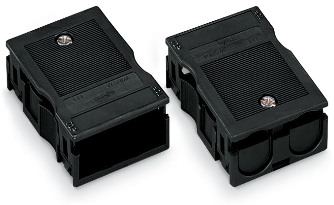 WAGO Carcasa De Alivio De Tensión De 3 Polos Para Cables Dobles Negra - 770-503 [2 Piezas]