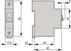 Eaton Faz 40A Interruptor Monopolar C-Curva 15kA - 278565