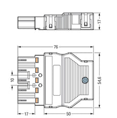 Wago Winsta Midi 770-315 Conector De 5 Polos Con Alivio De Tensión - 770-315