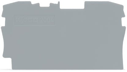 WAGO TopJob S Placa De Fin Y Separación 1mm Gris - 2004-1291 [20 Piezas]