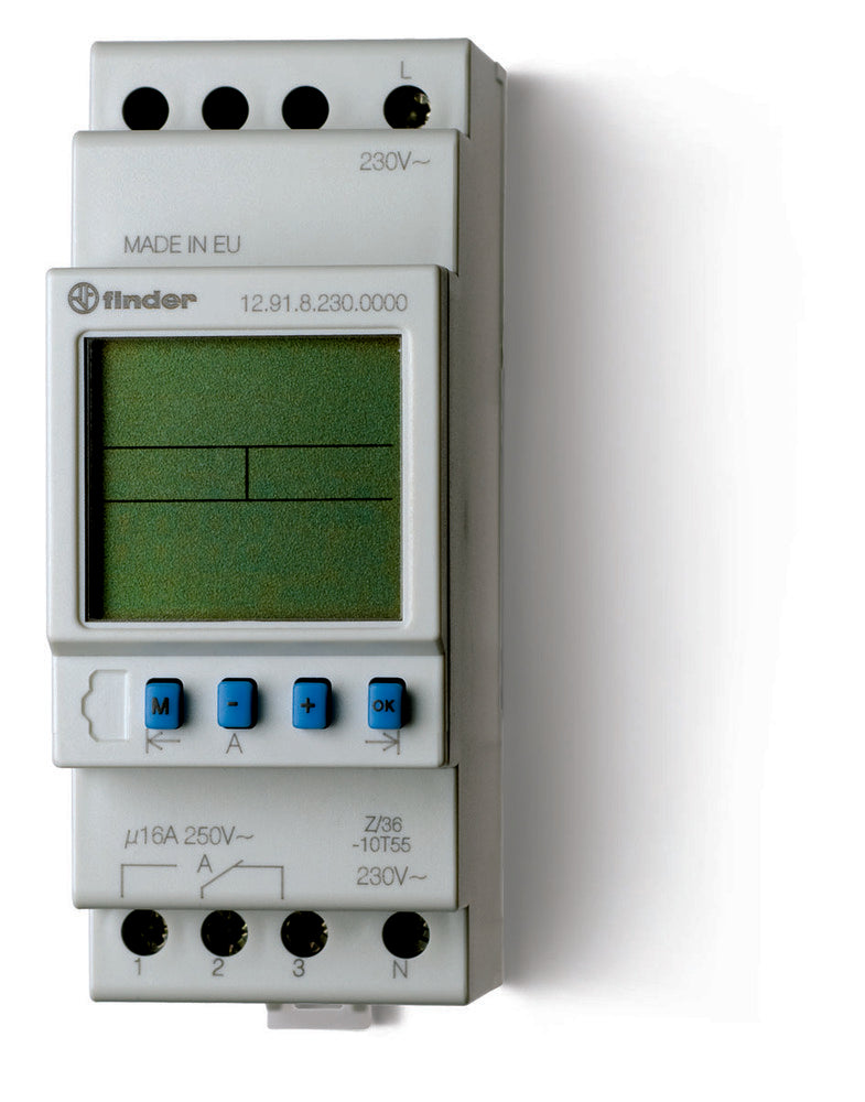 Interruptor Astro Digital 16A 230VAC Programa Semanal - 12.91.8.230.0000