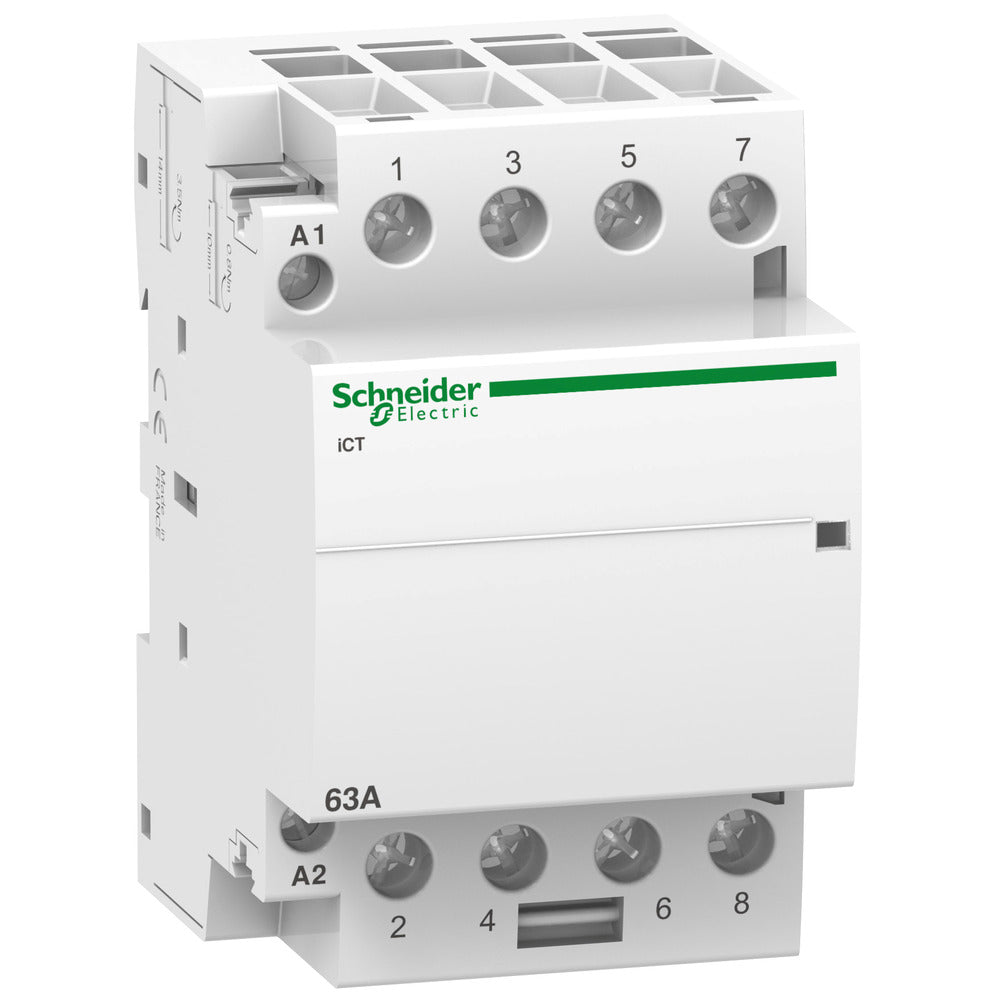 Schneider Electric ICT 63A 4NO Contacto Modular 24V CA - A9C20164