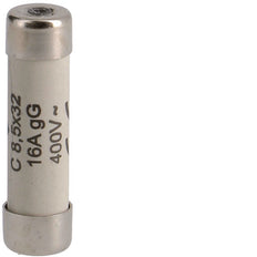 Fusible Cilíndrico Hager 16A 400V AC 8.5x32mm - L8532C16 [10 Piezas]