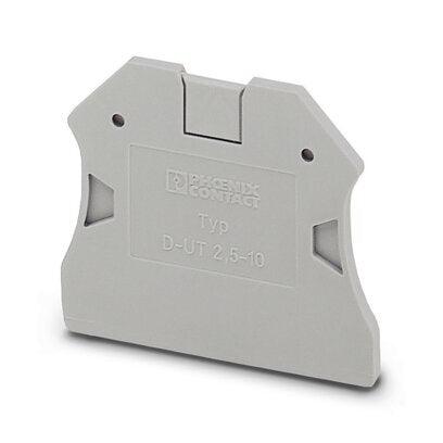 Phoenix Contact D-Ut 2.5/10 Tapa Gris - 3047028 [10 Piezas]