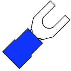 Terminal De Horquilla Aislado M6 1.5-2.5mm2 PVC Azul - 100740 [100 Piezas]