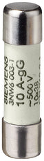 Siemens 500V 0.5A Cylindrical Fuse 10x38mm - 3NW60001 [10 Pieces]