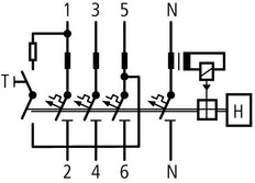 Eaton MRB6 RCBO 16A 100mA 3P+N B-Carácter 6kA - 120654