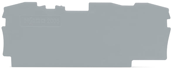 WAGO TopJob S Placa De Fin Y Separación 1mm Gris - 2006-1391 [20 Piezas]
