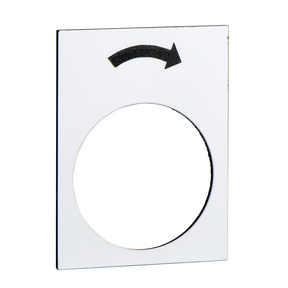 Etiqueta Harmony XAC Símbolo De Giro Lento A La Derecha 30x40mm Blanco - ZB2BY4919 [5 Piezas]