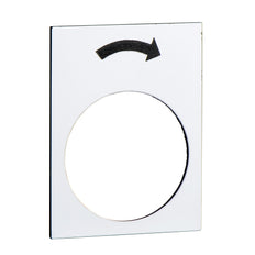 Etiqueta Harmony XAC Símbolo De Giro Lento A La Derecha 30x40mm Blanco - ZB2BY4919 [5 Piezas]