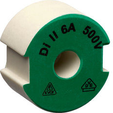 Cerámica E27 DII 6A push-in Fusible Tornillo 500V - LE27P06 [10 Piezas]