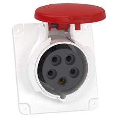 Schneider PratiKa 16A 5P Toma De Corriente De Panel En Ángulo 400V IP44 - PKF16F435