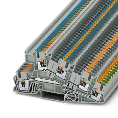 Push-In Bloque De Terminales PTI 2.5 PE/L/N 400V 24A - 3213950 [2 Piezas]