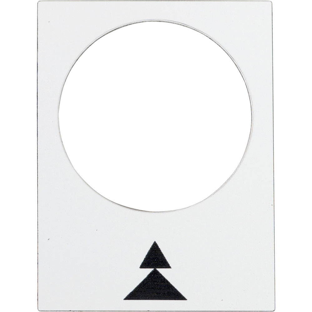 Placa De Etiqueta Harmony XB4 30x40mm Blanca Derecha Lento-Rápido - ZB2BY4909 [5 Piezas]