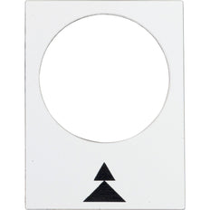 Placa De Etiqueta Harmony XB4 30x40mm Blanca Derecha Lento-Rápido - ZB2BY4909 [5 Piezas]