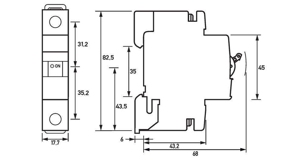 DLS 6I Interruptor Monopolar 16A Curva C 10kA - 09916203
