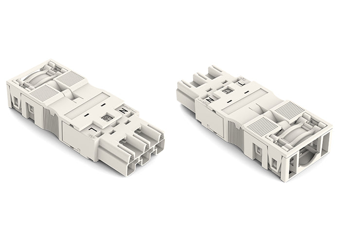 Conector Blanco WAGO De 3 Polos Con Carcasa De Alivio De Tensión - 770-133 [2 Piezas]