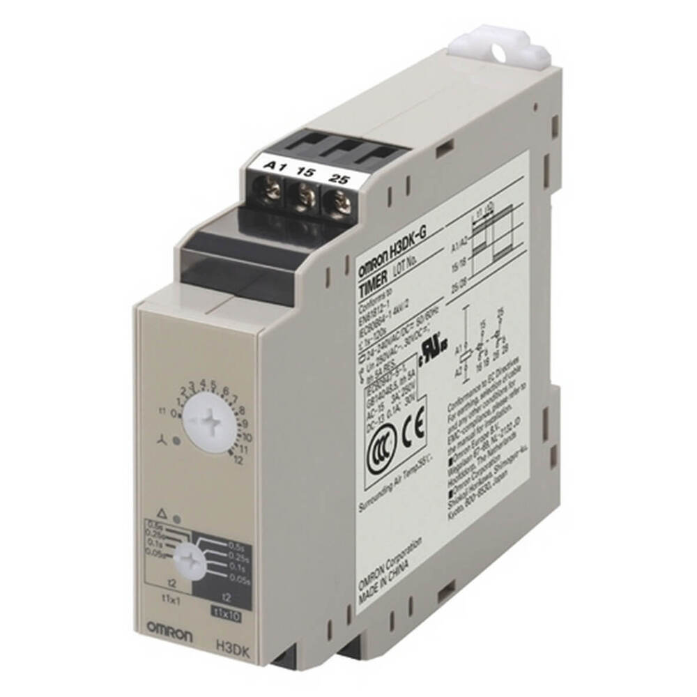 Omron H3DK-G Estrella Delta Temporizador Relé 24-240V - H3DK6007G