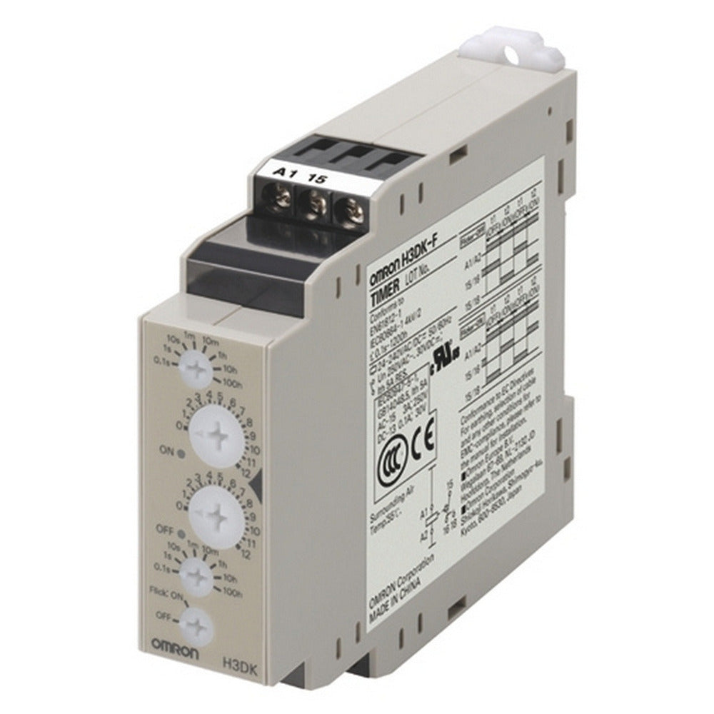 Omron H3DK-F Relé Temporizador Multirango 24-240VAC/DC - H3DK6006R