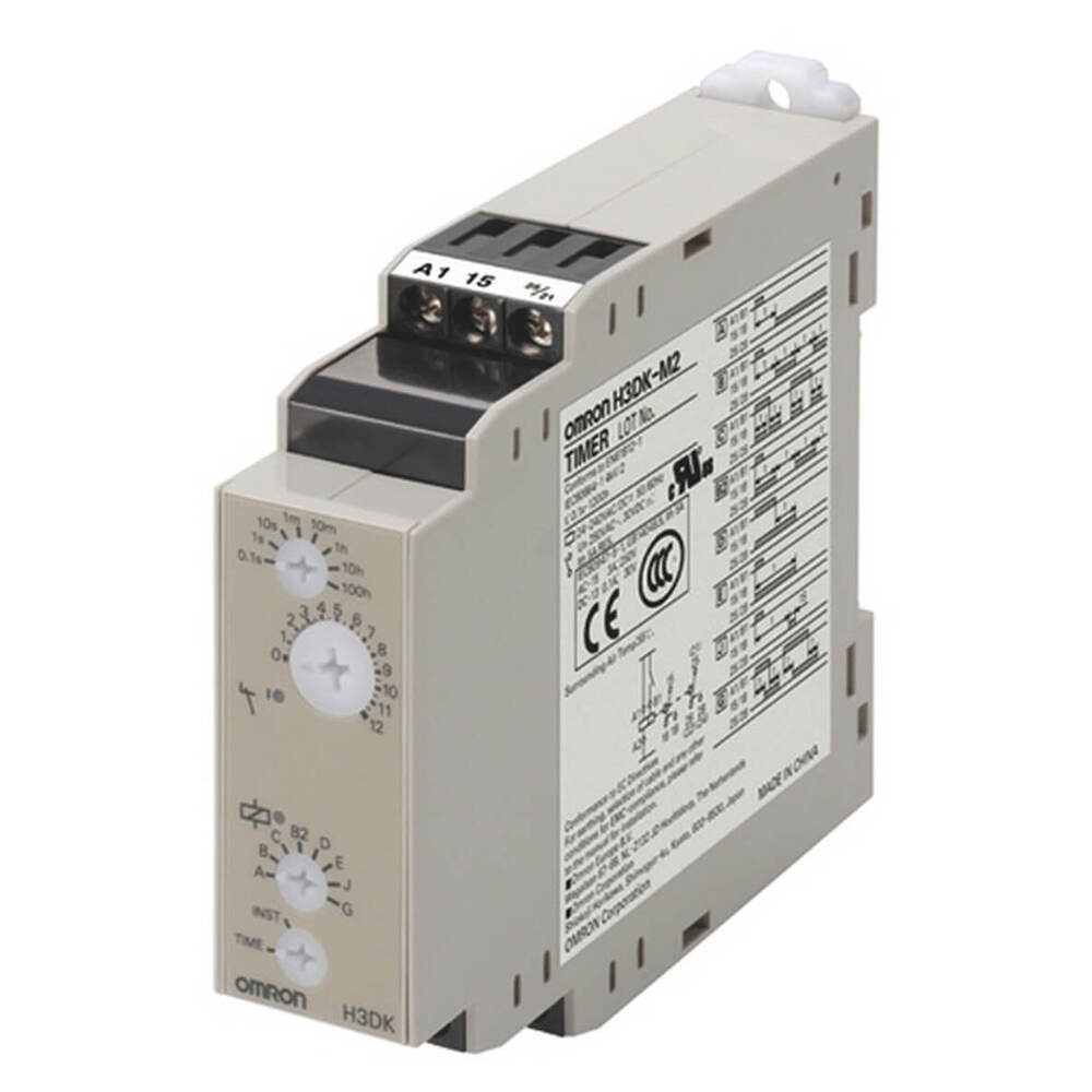Omron H3DK-M2A Temporizador Multi-Modal DIN Rail 12VDC - H3DK6015H