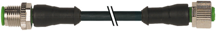 Cable De Sensor De Doble Extremo M12 5m PUR Negro - 7000-40041-6350500