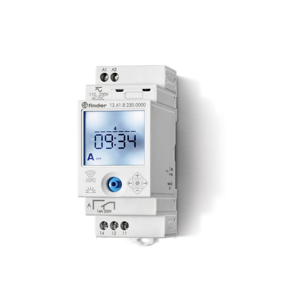 Temporizador Semanal Digital Interruptor 16A 230V NFC Smartphone - 12.61.8.230.0000