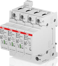 Abb T1-T2 3P+N Protector Contra Sobretensiones 12.5KA 80KA 275V - 2Ctb815710R0700