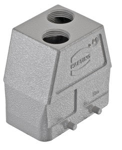 Han 10B Alta Construcción Capucha Entrada Superior 2xM20 - 19300100465