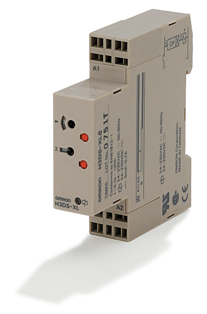 Omron H3DS Temporizador Multifuncional De Riel DIN 24-230V - H3DS8011F