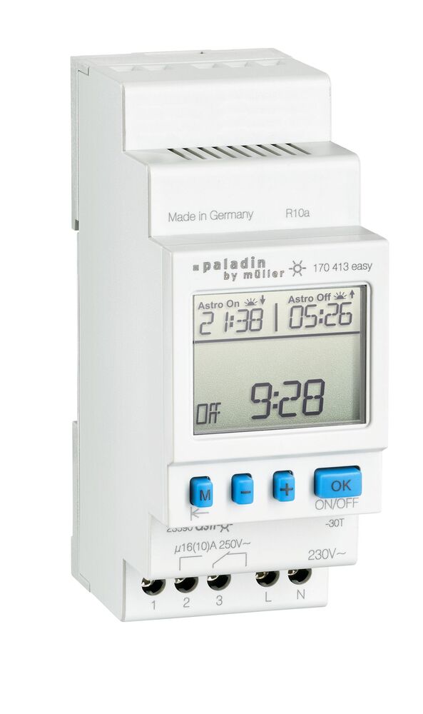 Interruptor Temporizador Digital Terminal Di1 W4 Astro 16A 230V - 170413EASY