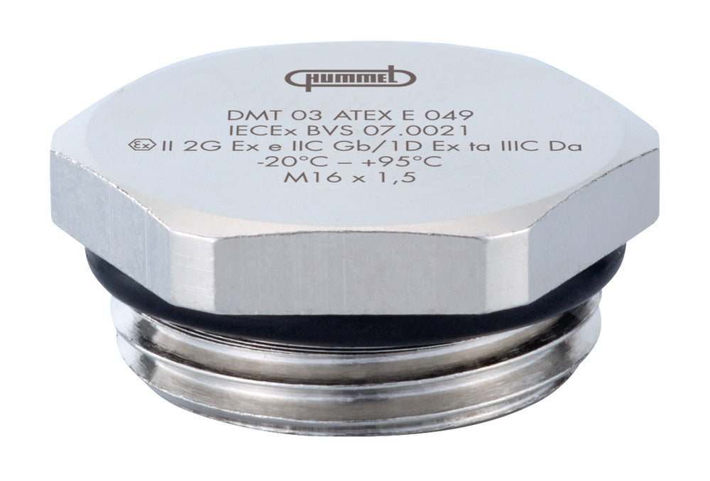 Hummel V-MS-EX M25x1.5 Tapón Ciego De Latón Niquelado - 1197250050