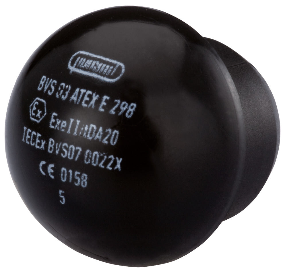 Hummel HSK-V-EX PG29 M32 NPT Tapón Ciego Negro - 1296290111 [5 Piezas]
