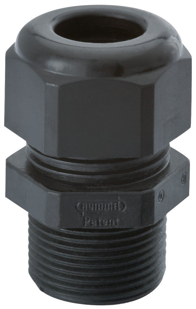 Conector De Cable De Rosca Larga PG 13.5 Negro Poliamida - 1209130160 [5 Piezas]