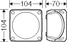Caja De Conexiones Hensel FK 0402 IP65 5P Resistente Al Fuego - FK 0402
