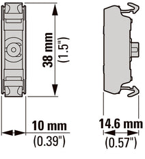 Elemento LED Verde De Montaje Frontal 12-30V CA/CC - 180797