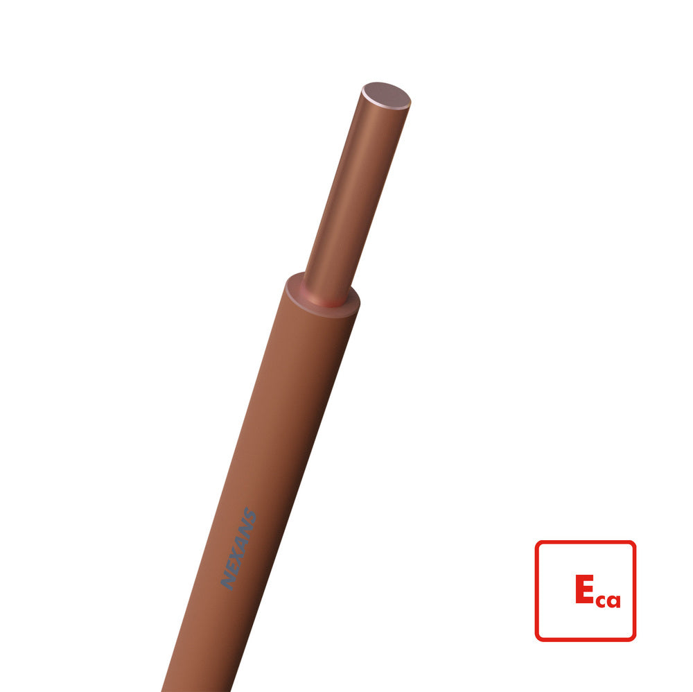 Nexans H07V-U 6mm² Cable De Instalación Marrón Eca - 10533300 [100 Metros]