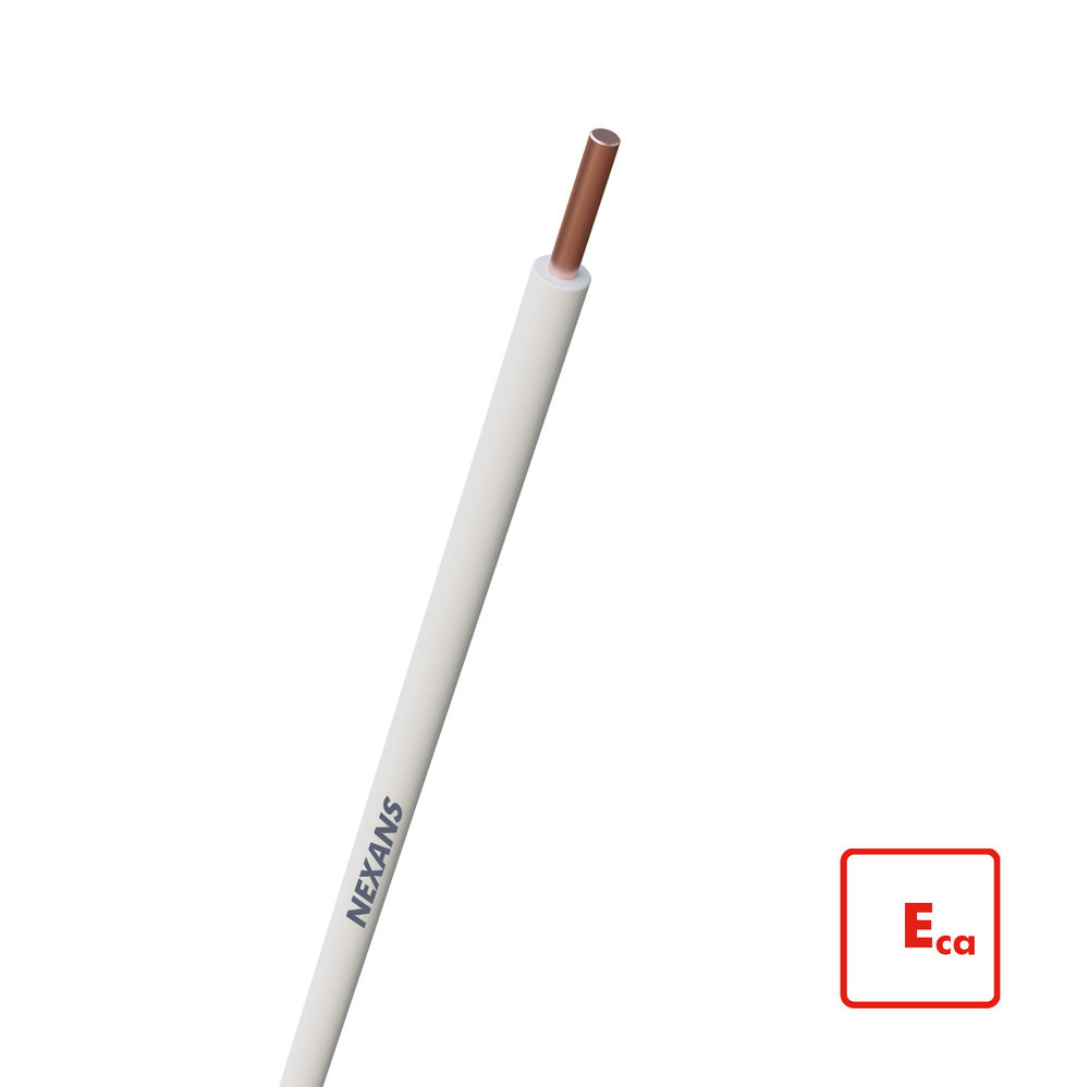 Nexans H07V-U Eca 1.5mm² Pvc Cable De Instalación Blanco - 10533311 [100 Metros]