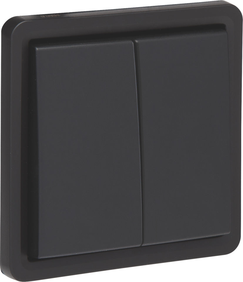 Niko Hydro IP55 Interruptor Doble De Dos Vías Negro - 761-32600