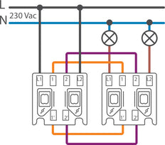 Niko Hydro IP55 Interruptor Doble De Dos Vías Negro - 761-32600