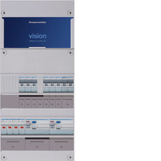 Caja De Distribución De 6 Grupos 3 Fases 30mA Doble RCD - VKG33L-F